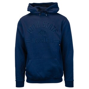 Utah State Aggie Bull Monochrome embroidered hoodie navy